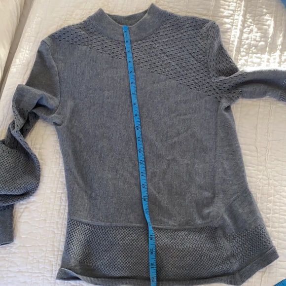 Tory Burch gray/blue sweater S - Picture 3 of 6